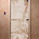 Дверь Doorwood сатин с рисунком 