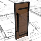 Дверь для сауны Harvia Legend 7x19 (Коробка Сосна, стекло Бронза)