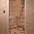 Дверь Doorwood бронза матовая с рисунком 