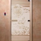 Дверь Doorwood сатин с рисунком 