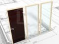 Дверь для сауны Harvia STG 7x19 (Коробка Сосна, стекло Прозрачное)